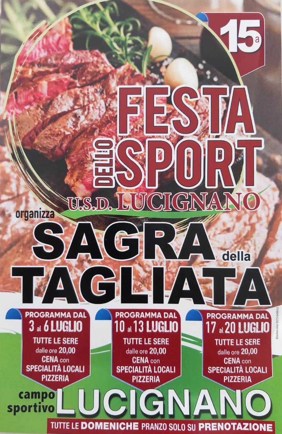 Tutti al Campo Sportivo<br>per la chianina di Lucignano! 