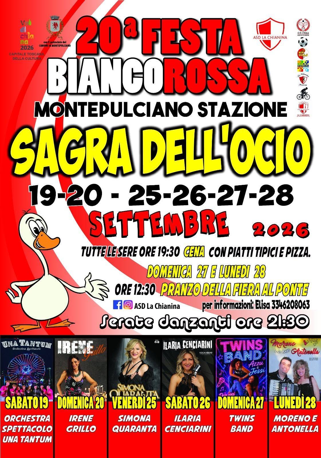 OCIO! E' tornata<br>la Sagra a<br>Montepulciano! 
